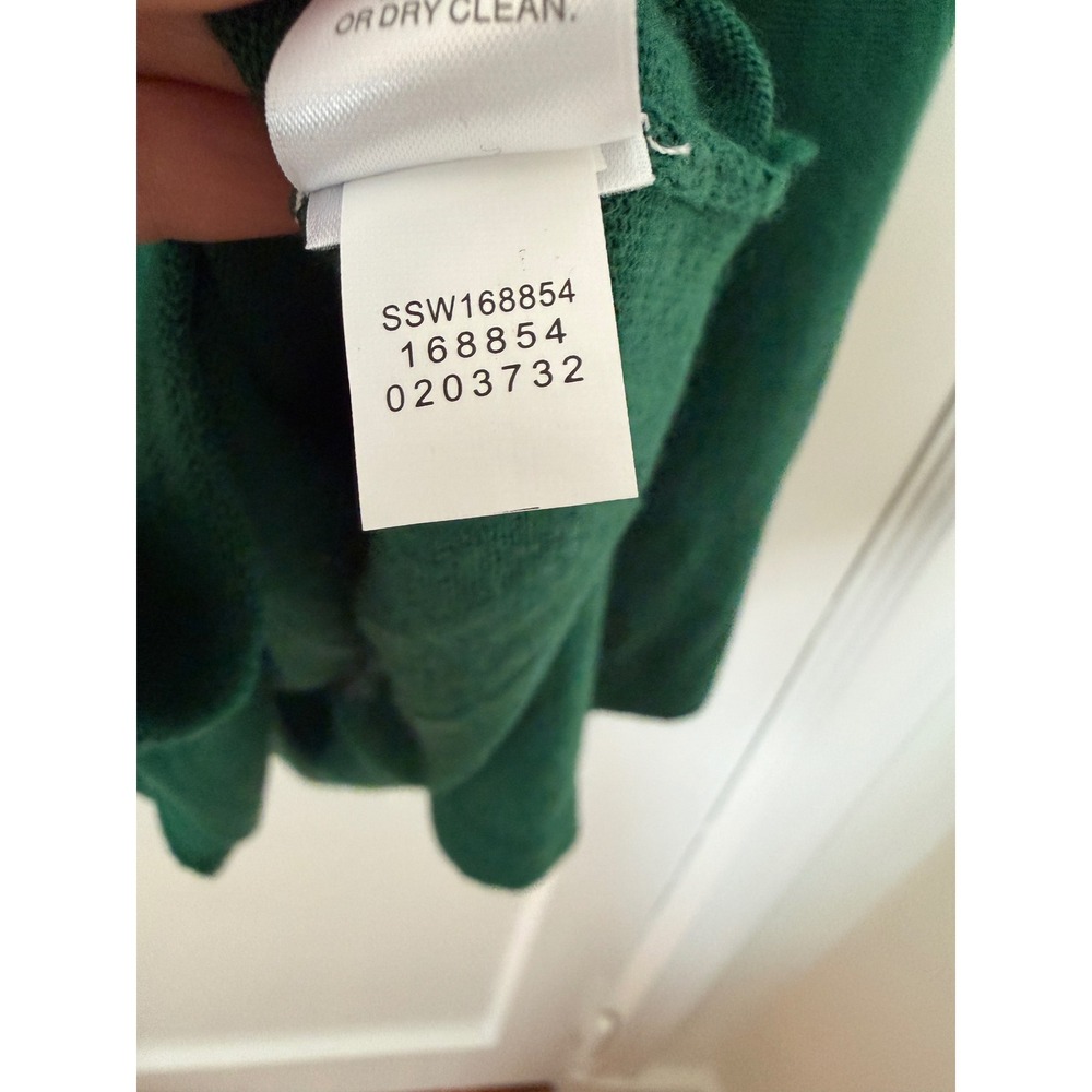 J.Jill Merino Washable Wool Tunic Sweater XL Green Oversized Long Sleeve - Picture 9 of 11